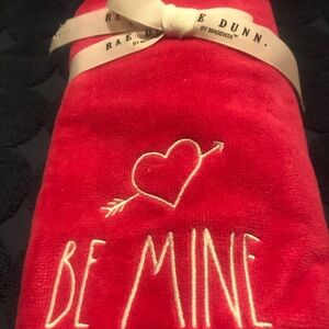 Rae Dunn Vibrant Red Towel
